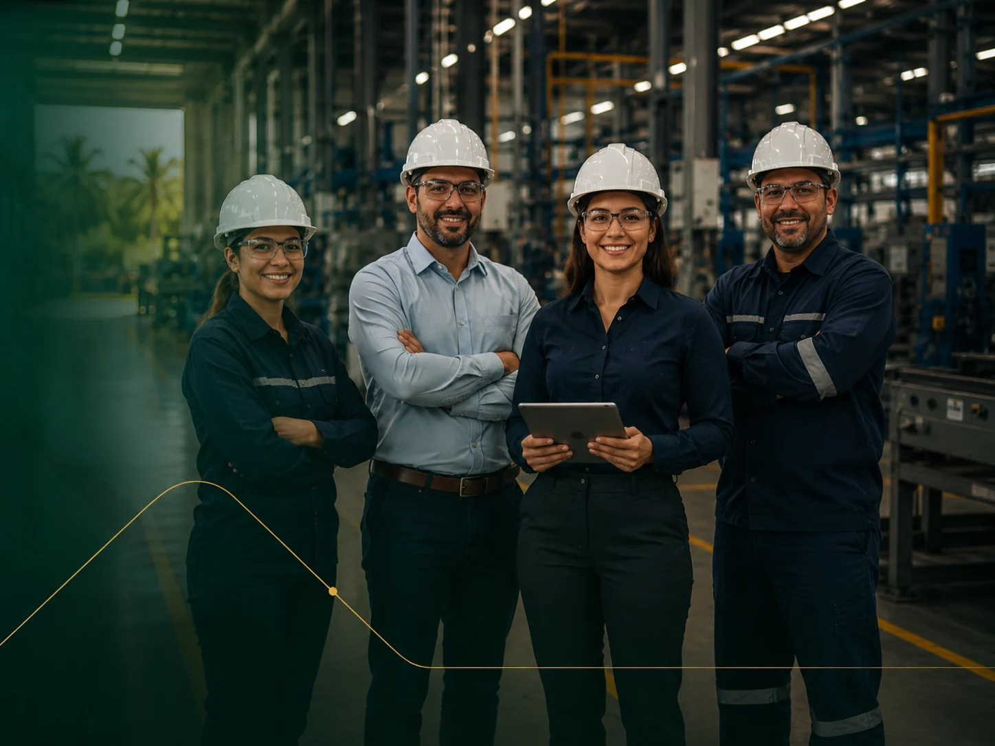 Equipo de ConsultoríaRD en un entorno industrial profesional